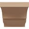 Ekena Millwork 6"W x 6"D x 6"H Wide Asheboro Rough Cedar Woodgrain TimberThane Corbel, Primed Tan CORUR06X06X06ASHRCPR - alternate 3